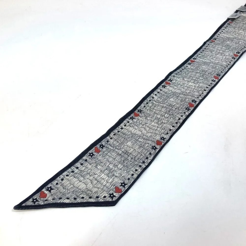 AUTHENTICITTY GUARANTEED Dior Heart pattern Mitsua BandeauScarf Scarf Multicolor - Picture 4 of 7